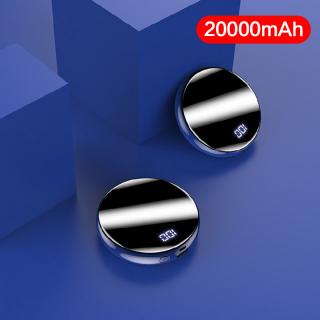 20000mAh Mini Power Bank Portable Fast Charge Powerbank Mirror Screen_1